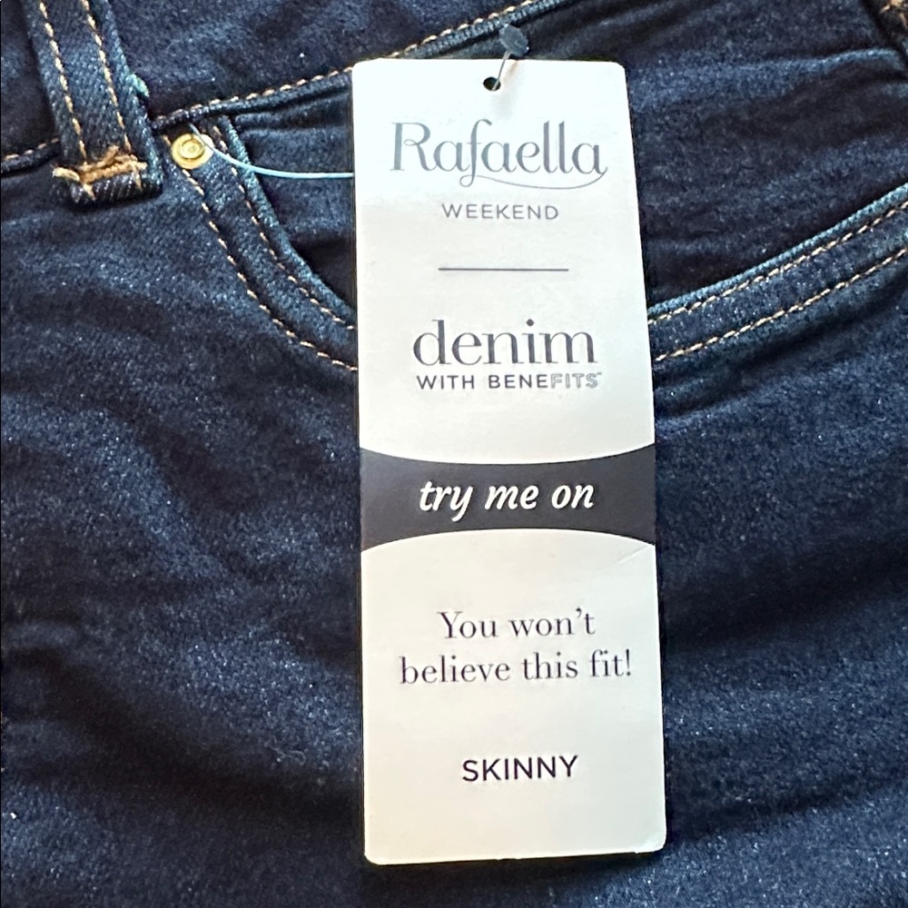 Rafaella Navy Denim Pants - Picture 8 of 9